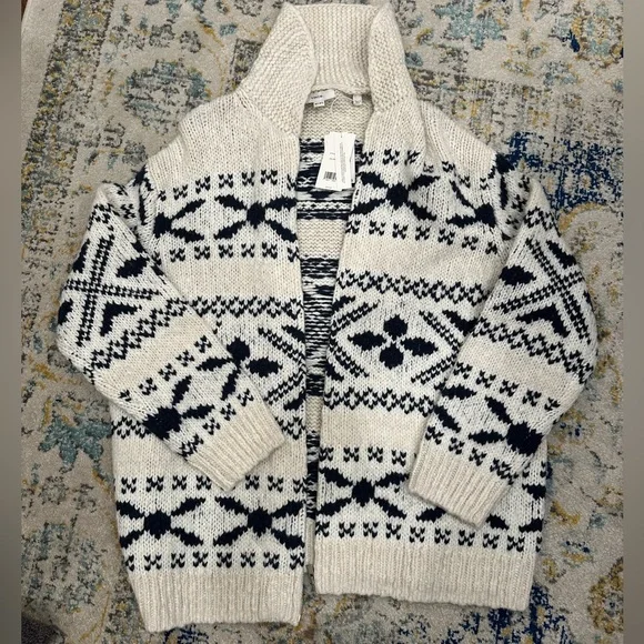 NWT Vince Fair Isle zip up jacket